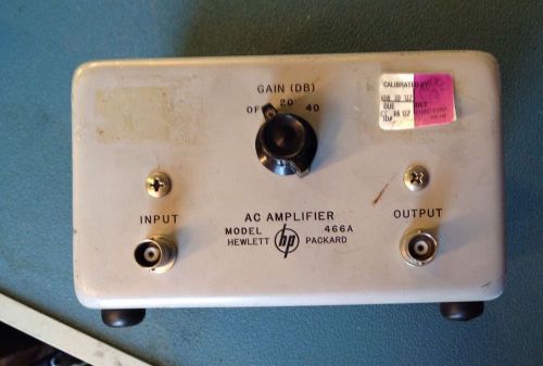 HP 466A 10Hz-1MHz 20-40dB Flat Gain Amplifier