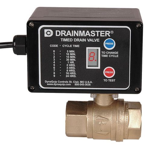 Dynaquip controls ad1b 1/2 auto drain valve, 1/2&#034; npt, 0.92 gal/cycle g2571204 for sale