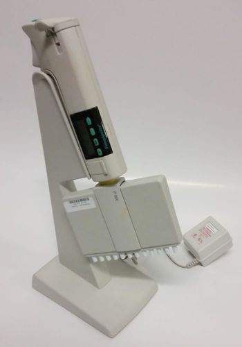Thermo labsystems finnpipette 12-channel 300µl digital pipette w/ charger stand for sale