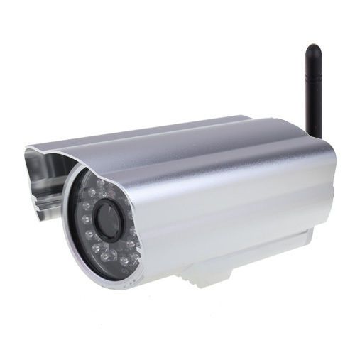 Cost-effective weatherproof outdoor IP Camera with 10m IR night vision-Silver