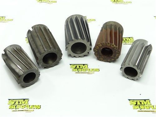 Lot of 5 hss shell reamers 2-1/16&#034; to 2-11/16&#034; with 1-1/4&#034; &amp; 1-1/2&#034; bore morse for sale