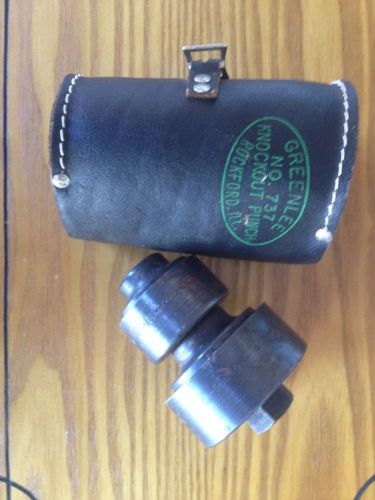 Greenlee no.737 knockout punch set 1-1/2&#034; &amp; 2&#034; conduit for sale