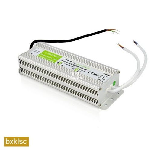 DC 12V 100W Waterproof Electronic LED Driver Transformer Power Supply AC PW8