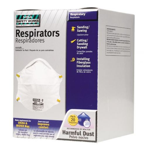 Safety Works LLC Dust Disposable Respirators (20 Pack) Set of 12