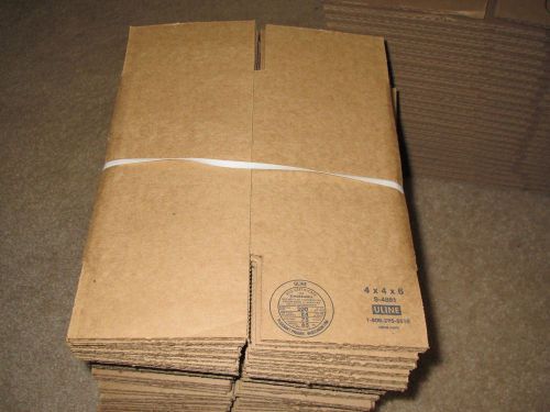 25 - 4 x 4 x 6 corrugated shipping boxes packing storage cartons cardboard box for sale