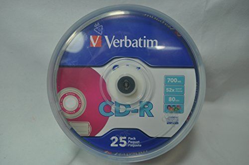 Verbatim Americas, LLC 98433 CD-R, package of 25 multi colored Disks.