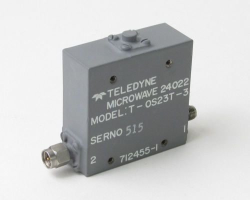 Teledyne T-0S23T-3 RF Ferrite Isolator - 3-Port, SMA Female