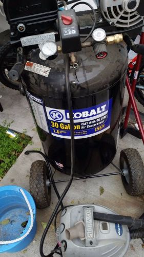 For parts kobalt 1.6-hp 30-gallon 155 psi electric air compressor base ca. for sale