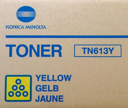 GENUINE KONICA MINOLTA YELLOW TONER | TN613Y | BRAND NEW IN BOX | FREE SHIPPING!