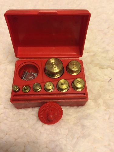 O Haus Jeweler/Apothecary brass weight set - complete