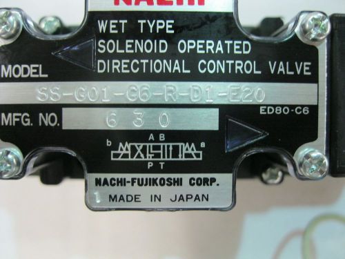 NACHI SS G01 C6 R D1 E20 directional control valve