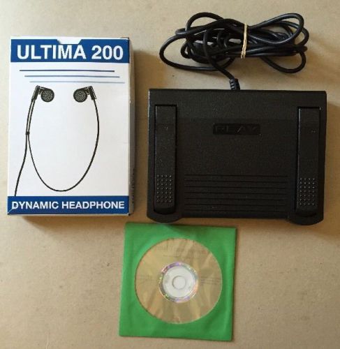 Martel All N One Digital Transcription Kit Ultima 200 Headphone Foot Pedal Box-
							
							show original title