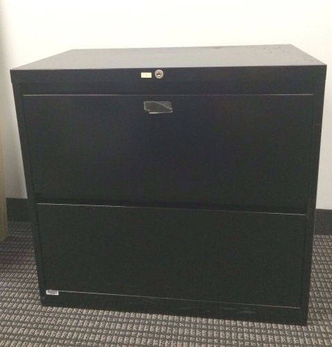 Black Metal Lateral File 30.0&#034; x 18&#034;x 28.4&#034; 2 Drawer-PICK UP Only Annapolis, MD