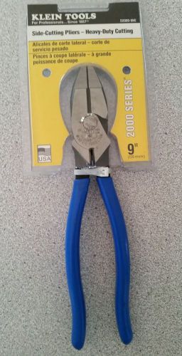NEW KLEIN TOOLS D2000-9NE 9&#039;&#039; (229 mm) High-Leverage Side-Cutting Pliers