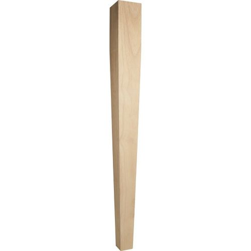 Four Sided Tapered Wood Post- 3-1/2&#034; x 3-1/&#034; x 35-1/2&#034;-#P43-RW