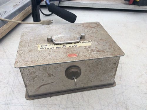 Vintage Steel Lockbox Made In Spain Vintage With Key Jomo Lock &amp; Key