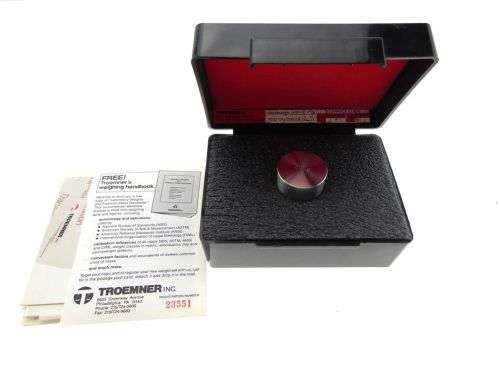 TROEMNER Silver Tone Precision Calibration Weight 300 Grams In Padded Box