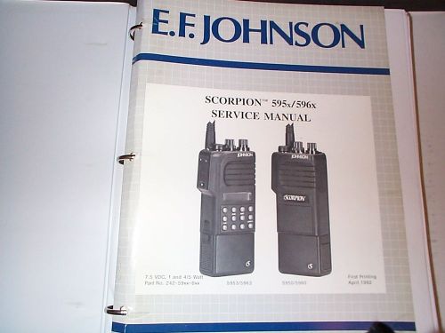 EF Johnson Scorpion 5950 5960 Handheld Radio Service Manual VHF UHF