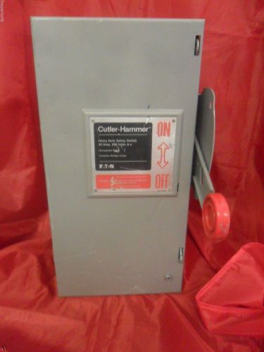 Nice Cutler Hammer DH361FGK Safety Switch 30A 600V Type 1 Enclosure