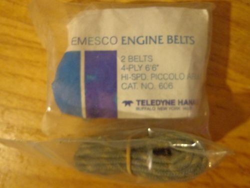 2 New Teledyne Emesco Dental Drill Engine Belt  High Speed Piccolo Arm 6&#039;6&#034;