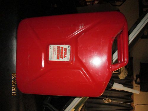 Spill Proof Gas Can, 5 Gal., Red, Steel