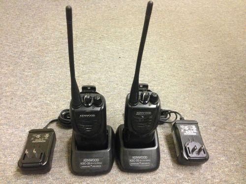 2 KENWOOD TK-3302,TK3302,TK 3302 UHF PORTABLE RADIOS,BENCH TESTED,HUNTING,NO RES