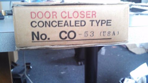 RYOBI CO 53 CONCEALED IN THE DOOR DOOR CLOSER ALU FINISH