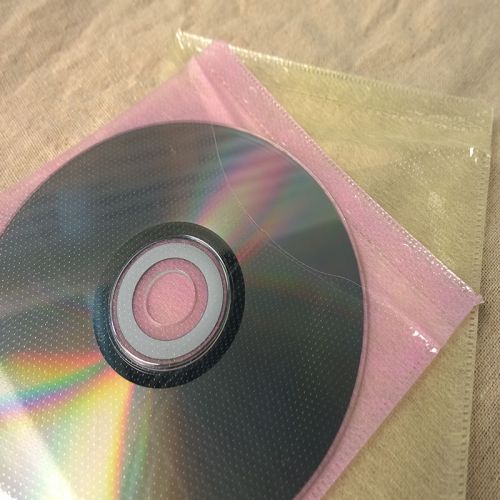 New 100Pcs CD DVD Double Sided Envelope Holder Cover Storage Cases Bag Sleeve