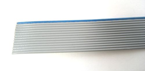14 Conductor Gray Ribbon Cable: 5 Foot Piece