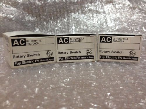 Lot Of 3 Of Fuji Electric Rotary Switch AC09-RZ0/11L1 *New