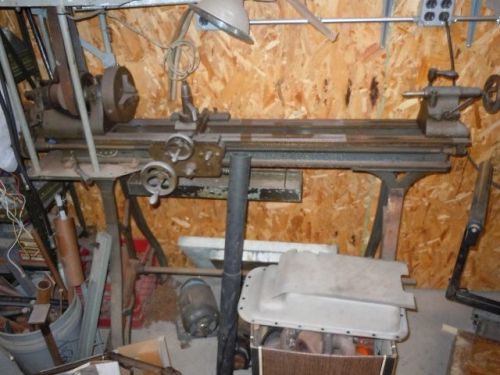 Antique Seneca Falls Flat Belt  Metal Cutting Lathe