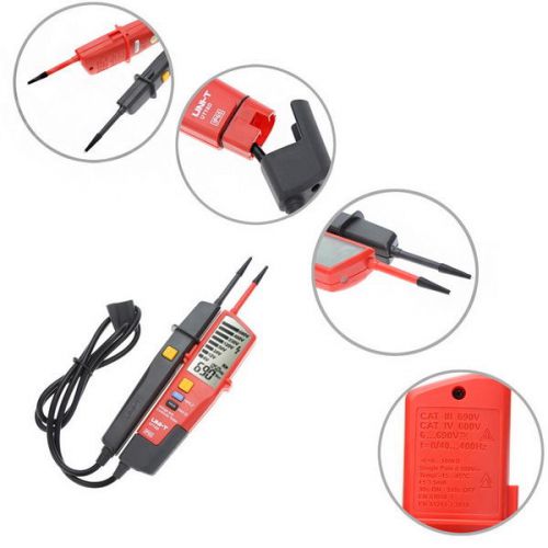 VOLTAGE CONTINUITY TESTER AUTO RANGE INDICATION SELF-INSPECTION DETECTOR LCD BAC