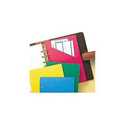 Day-Timer Colorlife Slash Pockets Desk Size 4/Pk