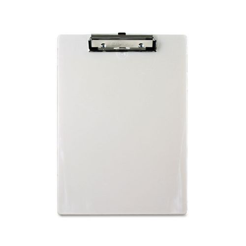 Saunders plastic clipboard, 1/2 capacity holds 8-1/2w x 12h, pearl sau00442 for sale