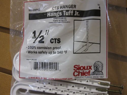 Sioux Chief CTS Hanger 1/2&#034; 4 pack #553-2WPK2 New! Free Shipping