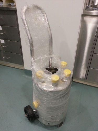 NEW Stainless Steel 23 Liter Pressure Vessel on Wheels - Pharma, Lab, Brew, NR!!