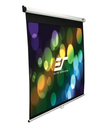 Elite Screens 85&#034; Slow Retract Projection Screen, 1:1 format, model M85XWS1-SRM