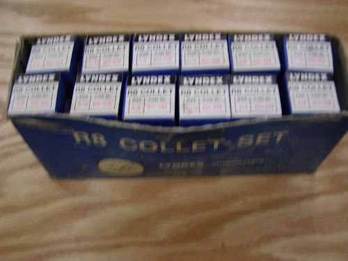 R8 Collet Set, New, Lyndex, (12) Collets, 1/8 - 7/8&#034; by 16ths