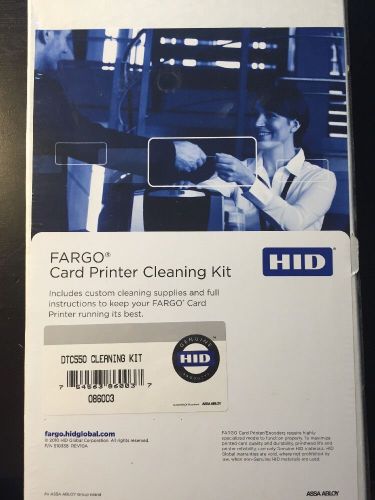 BRAND NEW FARGO HID 086003 CARD PRINTER CLEANING KIT DTC550 !FREE SHIPPING!