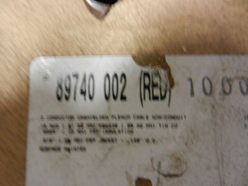 BELDEN 89740 002 (RED) 1000FT 305 MTR