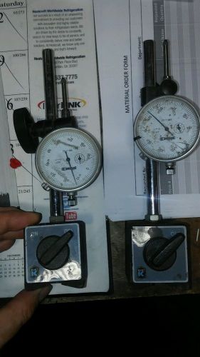 Kurt magnetic v blocks with switch and dial indicator