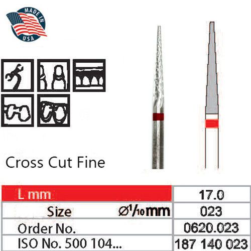 Wilson USA Tungsten Carbide Cutter HP Drill Bit Dental Nail Fine Sharp Point