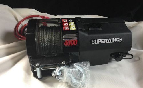Superwinch 1440200 S4000, 12 VDC winch, 4,000lb/1814 kg single line pull with