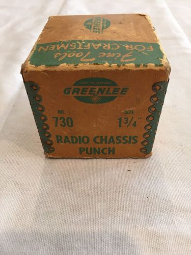 Greenlee 1 3/4&#034; Radio Chassis Actual Diameter Knockout Punch  AV1816
