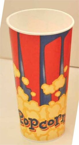 Popcorn 24oz Red and Blue Popcorn Showtime Cups  40 Count Sleeve