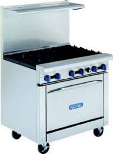 36&#034; six burner royal range mdl rr-6 w/standard oven (new) for sale