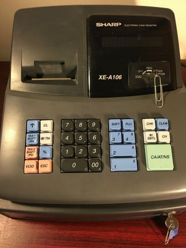 Sharp XE-A106 Cash Register Complete with Key