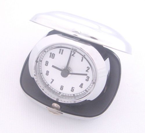 Silver Travel Foldable Alarm Desk Clock