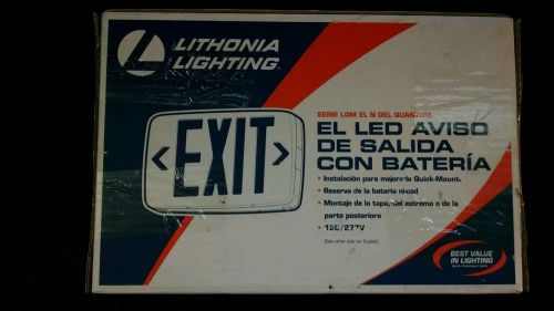 New lithonia lighting emergency led exit sign unit for sale