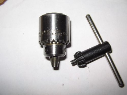 Jacobs # 0 drill chuck/key, jt0 mount, 0-5/32&#034; capacity, nos, wel for sale